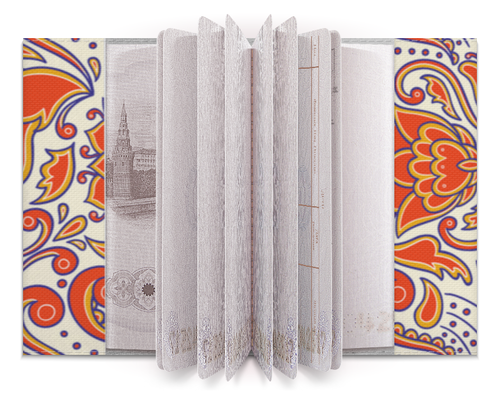 Заказать обложку для паспорта в Москве. Обложка для паспорта Узорный от BeliySlon - готовые дизайны и нанесение принтов.