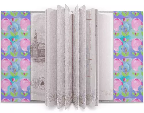 Заказать обложку для паспорта в Москве. Обложка для паспорта Цветущий сад  от Ekaterina Ulyanova - готовые дизайны и нанесение принтов.