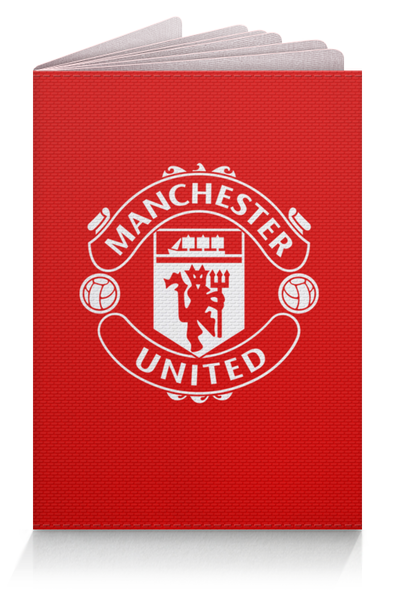 Заказать обложку для паспорта в Москве. Обложка для паспорта Манчестер Юнайтед от geekbox - готовые дизайны и нанесение принтов.