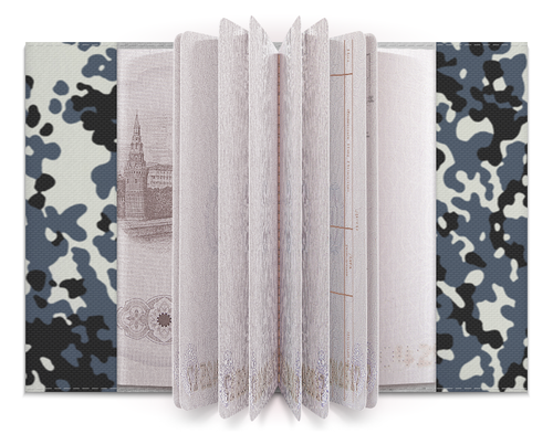 Заказать обложку для паспорта в Москве. Обложка для паспорта Камуфляж 1 от Аня Лукьянова - готовые дизайны и нанесение принтов.