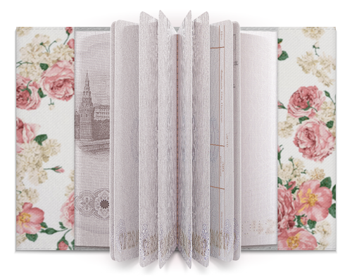 Заказать обложку для паспорта в Москве. Обложка для паспорта Цветочный фон от valezar - готовые дизайны и нанесение принтов.