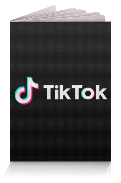 Заказать обложку для паспорта в Москве. Обложка для паспорта TikTok  от DESIGNER   - готовые дизайны и нанесение принтов.