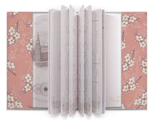 Заказать обложку для паспорта в Москве. Обложка для паспорта Цветочный от valezar - готовые дизайны и нанесение принтов.