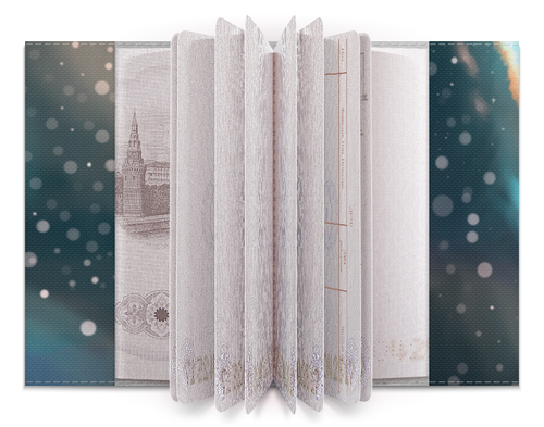 Заказать обложку для паспорта в Москве. Обложка для паспорта Космический путешественник от LeshiyStudio - готовые дизайны и нанесение принтов.