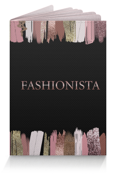 Заказать обложку для паспорта в Москве. Обложка для паспорта Фэшн дизайн для модных девушек Fashionista от eszadesign - готовые дизайны и нанесение принтов.