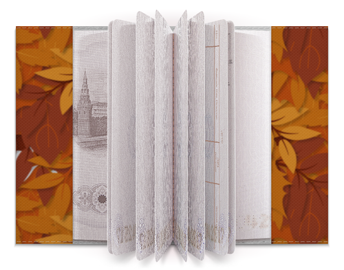 Заказать обложку для паспорта в Москве. Обложка для паспорта Осенняя от BeliySlon - готовые дизайны и нанесение принтов.