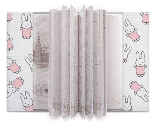 Заказать обложку для паспорта в Москве. Обложка для паспорта Зайцы от AstArt - готовые дизайны и нанесение принтов.