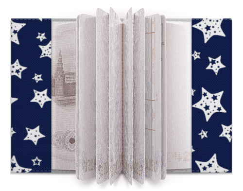 Заказать обложку для паспорта в Москве. Обложка для паспорта Звёзды от Александр Гришин - готовые дизайны и нанесение принтов.