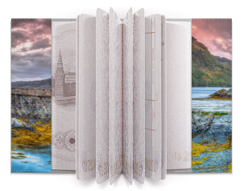 Заказать обложку для паспорта в Москве. Обложка для паспорта Замок в Шотландии от Nataly Isupova - готовые дизайны и нанесение принтов.