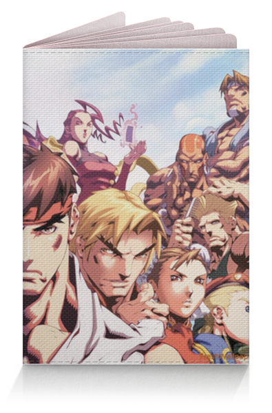 Заказать обложку для паспорта в Москве. Обложка для паспорта Добро и зло Street Fighter от Fix Print - готовые дизайны и нанесение принтов.