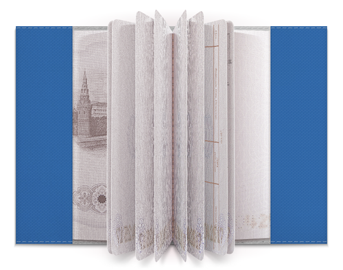 Заказать обложку для паспорта в Москве. Обложка для паспорта "Греция. Остров Санторини" от Marina  - готовые дизайны и нанесение принтов.