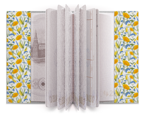 Заказать обложку для паспорта в Москве. Обложка для паспорта Цветы от valezar - готовые дизайны и нанесение принтов.