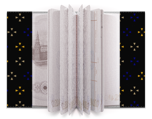 Заказать обложку для паспорта в Москве. Обложка для паспорта Треугольники от valezar - готовые дизайны и нанесение принтов.