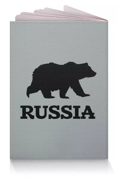Заказать обложку для паспорта в Москве. Обложка для паспорта Бокс - Россия от Nos  - готовые дизайны и нанесение принтов.