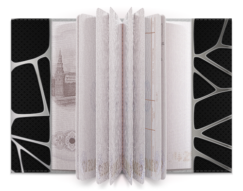 Заказать обложку для паспорта в Москве. Обложка для паспорта Металлическая абстракция от BeliySlon - готовые дизайны и нанесение принтов.