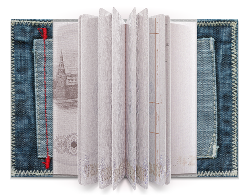 Обложка для паспорта Джинсы (Эврика) купить по цене руб. в интернет-магазине Мистер Гик