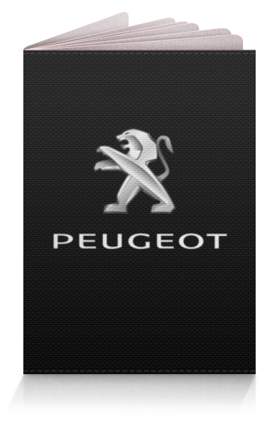 Заказать обложку для паспорта в Москве. Обложка для паспорта PEUGEOT от DESIGNER   - готовые дизайны и нанесение принтов.