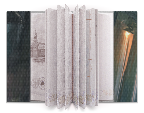 Заказать обложку для паспорта в Москве. Обложка для паспорта Дождь от Андрей Пацюк - готовые дизайны и нанесение принтов.