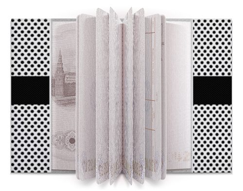 Заказать обложку для паспорта в Москве. Обложка для паспорта Черно розовый Силуэт балерины в Париже от eszadesign - готовые дизайны и нанесение принтов.