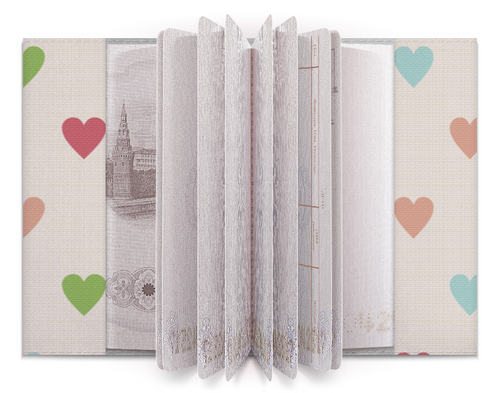 Заказать обложку для паспорта в Москве. Обложка для паспорта Котики от Дана Столыпина - готовые дизайны и нанесение принтов.
