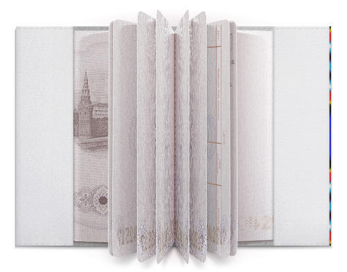 Заказать обложку для паспорта в Москве. Обложка для паспорта Ультрамарин от Vadim Koval - готовые дизайны и нанесение принтов.