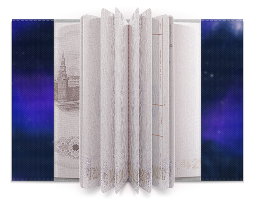 Заказать обложку для паспорта в Москве. Обложка для паспорта Звёздное небо Скайрима от Елисей Куксин - готовые дизайны и нанесение принтов.