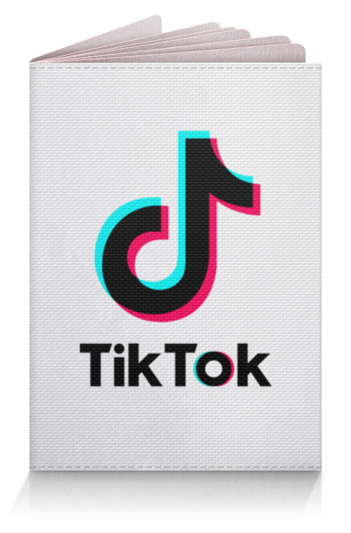 Заказать обложку для паспорта в Москве. Обложка для паспорта TikTok  от DESIGNER   - готовые дизайны и нанесение принтов.