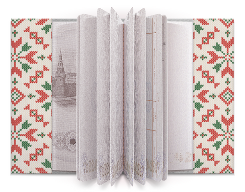 Заказать обложку для паспорта в Москве. Обложка для паспорта Вязаный узор от FireFoxa - готовые дизайны и нанесение принтов.