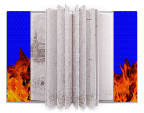 Заказать обложку для паспорта в Москве. Обложка для паспорта Пламя огня от Romario  - готовые дизайны и нанесение принтов.