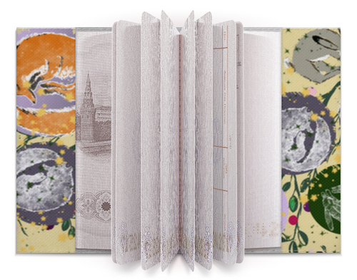 Заказать обложку для паспорта в Москве. Обложка для паспорта FOREST DREAMS PATTERN от ELENA ZHARINOVA - готовые дизайны и нанесение принтов.