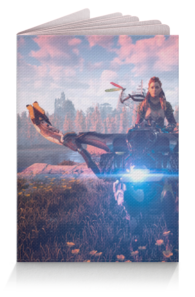 Заказать обложку для паспорта в Москве. Обложка для паспорта Horizon Zero Dawn от GeekFox  - готовые дизайны и нанесение принтов.