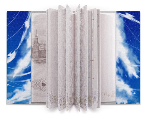 Заказать обложку для паспорта в Москве. Обложка для паспорта Призрак от Дана Столыпина - готовые дизайны и нанесение принтов.