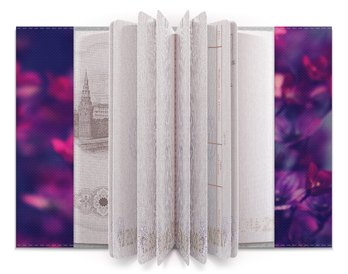 Заказать обложку для паспорта в Москве. Обложка для паспорта Сиреневые цветы от Дарья  - готовые дизайны и нанесение принтов.
