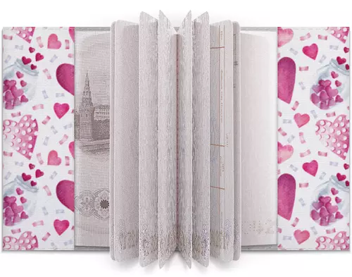 Заказать обложку для паспорта в Москве. Обложка для паспорта Милые сердечки от Olia Shipilova - готовые дизайны и нанесение принтов.