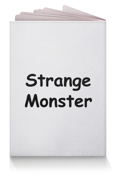 Заказать обложку для паспорта в Москве. Обложка для паспорта Strange Monster от sergeyluka - готовые дизайны и нанесение принтов.