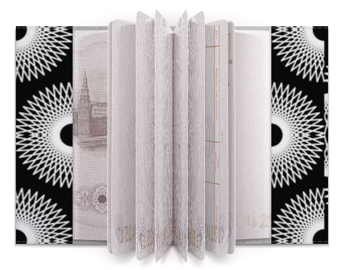 Заказать обложку для паспорта в Москве. Обложка для паспорта Сломанные шестеренки  от black cat - готовые дизайны и нанесение принтов.