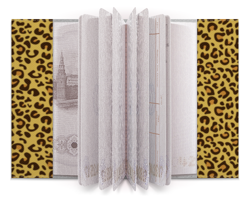 Заказать обложку для паспорта в Москве. Обложка для паспорта Леопардовый от nadegda - готовые дизайны и нанесение принтов.