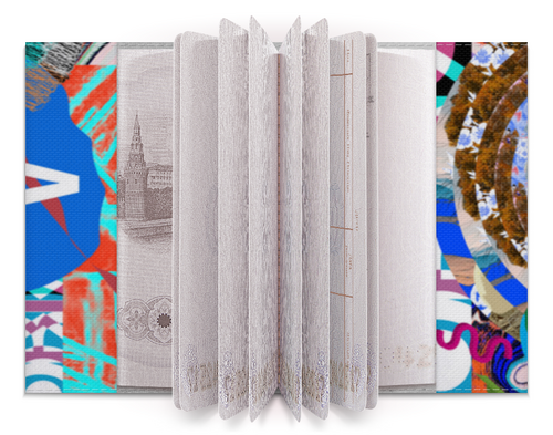 Модная обложка на паспорт кожаная с принтом СЕВЕР купить в интернет-магазине Wildberries