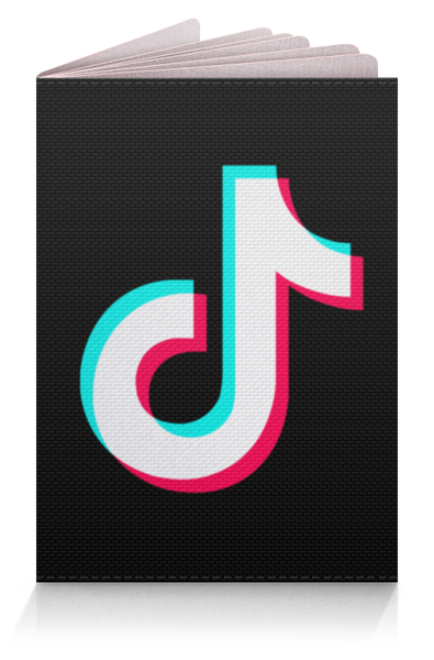 Заказать обложку для паспорта в Москве. Обложка для паспорта TikTok  от DESIGNER   - готовые дизайны и нанесение принтов.