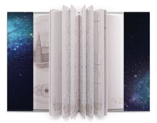 Заказать обложку для паспорта в Москве. Обложка для паспорта Mass effect andromeda от galaxy secret - готовые дизайны и нанесение принтов.