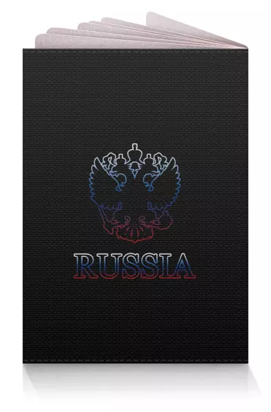 Заказать обложку для паспорта в Москве. Обложка для паспорта Герб России от Nos  - готовые дизайны и нанесение принтов.