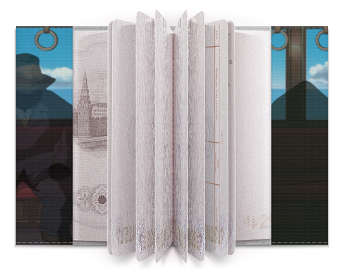 Заказать обложку для паспорта в Москве. Обложка для паспорта Унесенные призраками от GeekFox  - готовые дизайны и нанесение принтов.