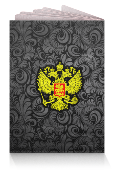 Заказать обложку для паспорта в Москве. Обложка для паспорта ГЕРБ РОССИИ!!! от Алексс Неро - готовые дизайны и нанесение принтов.