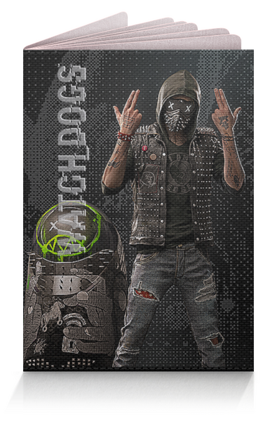 Заказать обложку для паспорта в Москве. Обложка для паспорта WATCH DOGS от robus - готовые дизайны и нанесение принтов.