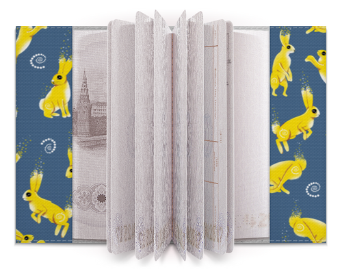 Заказать обложку для паспорта в Москве. Обложка для паспорта SUNNY BUNNIES от ELENA ZHARINOVA - готовые дизайны и нанесение принтов.