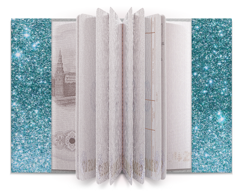 Заказать обложку для паспорта в Москве. Обложка для паспорта Королева Ночи иллюстрация бирюзовый от eszadesign - готовые дизайны и нанесение принтов.