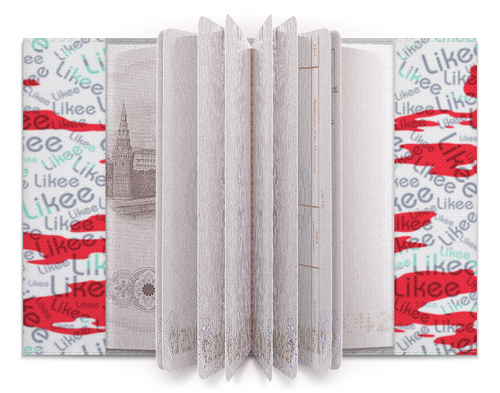 Заказать обложку для паспорта в Москве. Обложка для паспорта Likee от THE_NISE  - готовые дизайны и нанесение принтов.