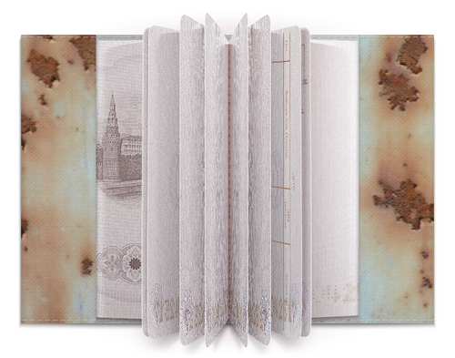 Заказать обложку для паспорта в Москве. Обложка для паспорта Микросхема. от Zorgo-Art  - готовые дизайны и нанесение принтов.