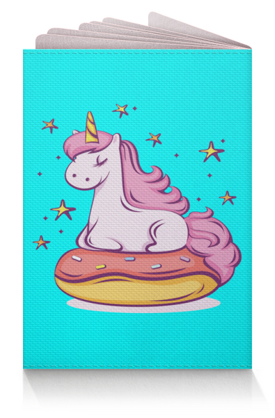 Заказать обложку для паспорта в Москве. Обложка для паспорта Unicorn Donut от Jimmy Flash - готовые дизайны и нанесение принтов.
