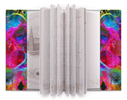 Заказать обложку для паспорта в Москве. Обложка для паспорта Abstract Raster 372 от Мастер Спектр - готовые дизайны и нанесение принтов.